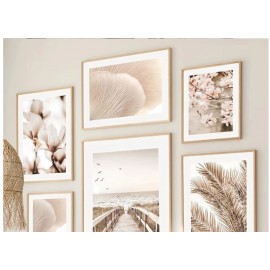 Beige Flower Grass Picture Canvas Painting Wall Art Nordic Minimalist Scenery Print ModernPoster Home Decor Living Room Design