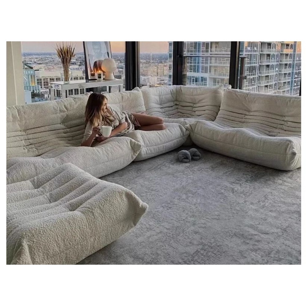 Caterpillar Single Sofa Lazy Couch Tatami Living Room Bedroom Lovely Leisure Single Chair Reading Chair Balcony Rocking Chair