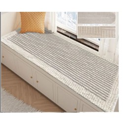 Simple Line Rugs Bedroom Bedside Area Rugs Living Room Long Floor Mats Balcony Rectangular Carpets Modern Room Decoration