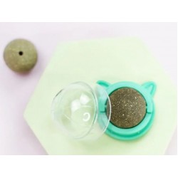 Natural Catnip Cat Rotatable Catnip Wall Ball Toys Licking Snacks Healthy Nutrition Ball Teeth Cleaning Catnip Toy Pet Supplies