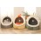 Pet Tent Cave Bed for Cats Small Dogs Self-Warming Cat Tent Bed Cat Hut Comfortable Pet Sleeping Bed Foldable Removable Washable