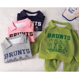 Children Clothes Sets Autumn Winter Polo Sweatshirt+Pants Sport Suits for Kids Boys Girls Warm Tracksuits Kids Clothing