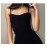 Summer Sexy Mini Dress Women Sleeveless Strap Streetwear Backless Folds Bodycon Split Black Dress Party Elegant A-LINE Dresses